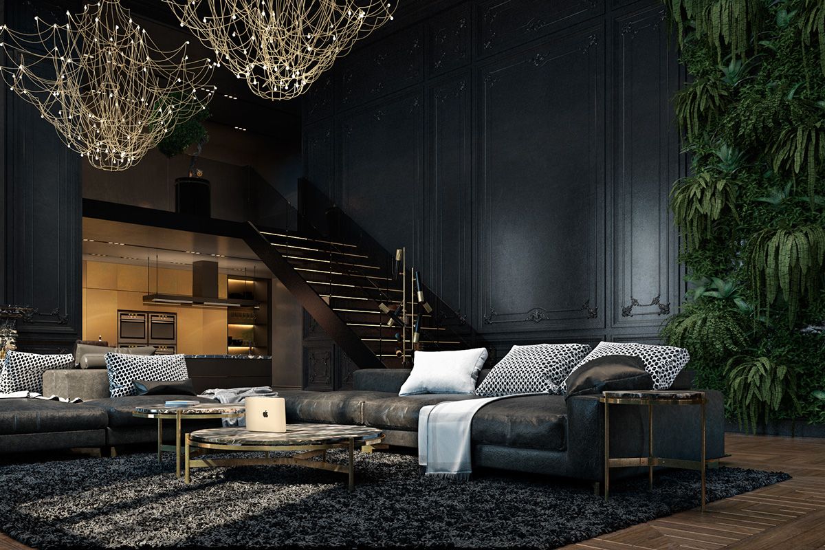 Dark Colors in Apartment Interior Design