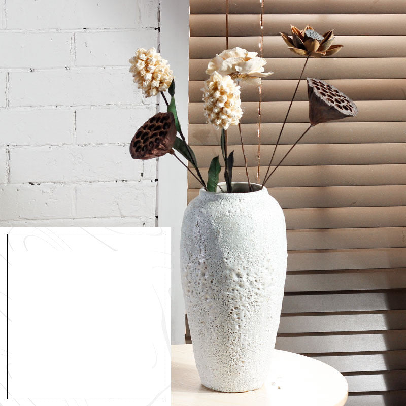 Modern Minimalist Living Room Pottery Dried Flower  Vase