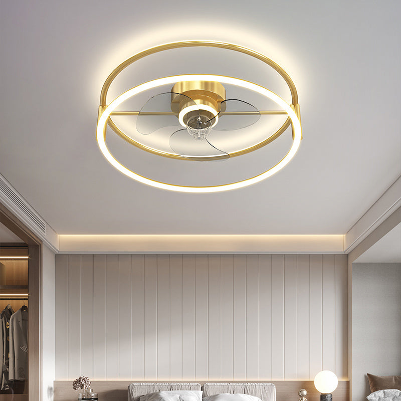 Modern Aesthetic Ceiling Electric Fan Lamp