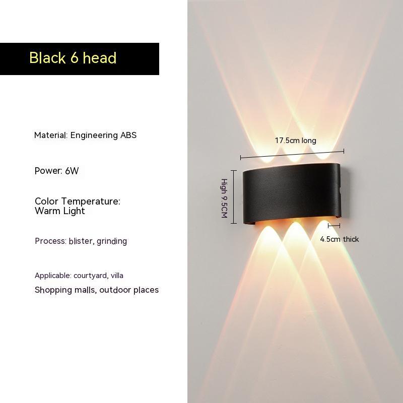 Modern outdoor LED waterproof wall lamp