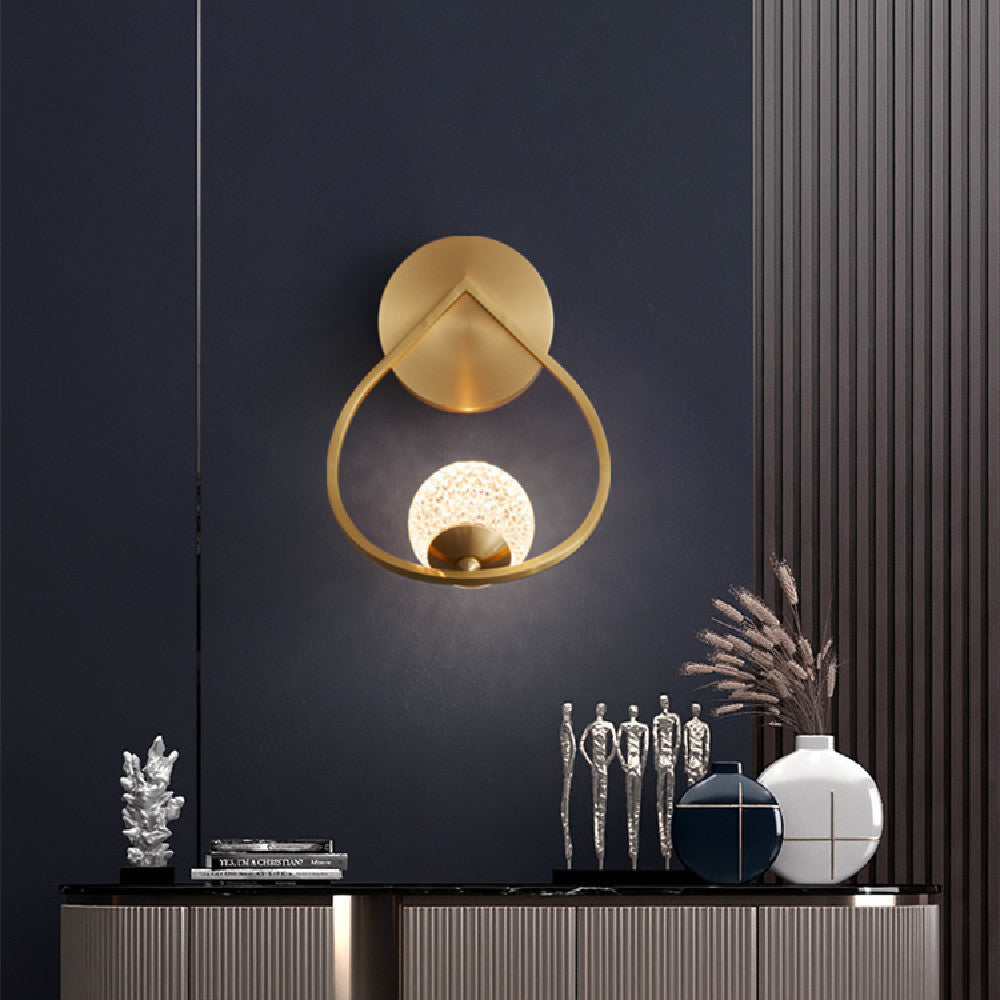 Light Luxury Copper Wall Lamp
