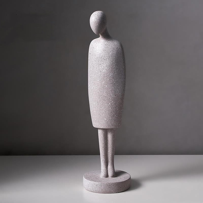 Gray Minimalist Statuette