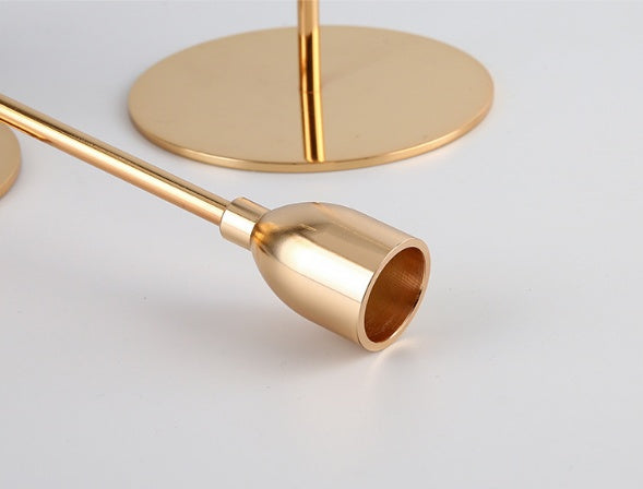 Gold Single Candle Holder