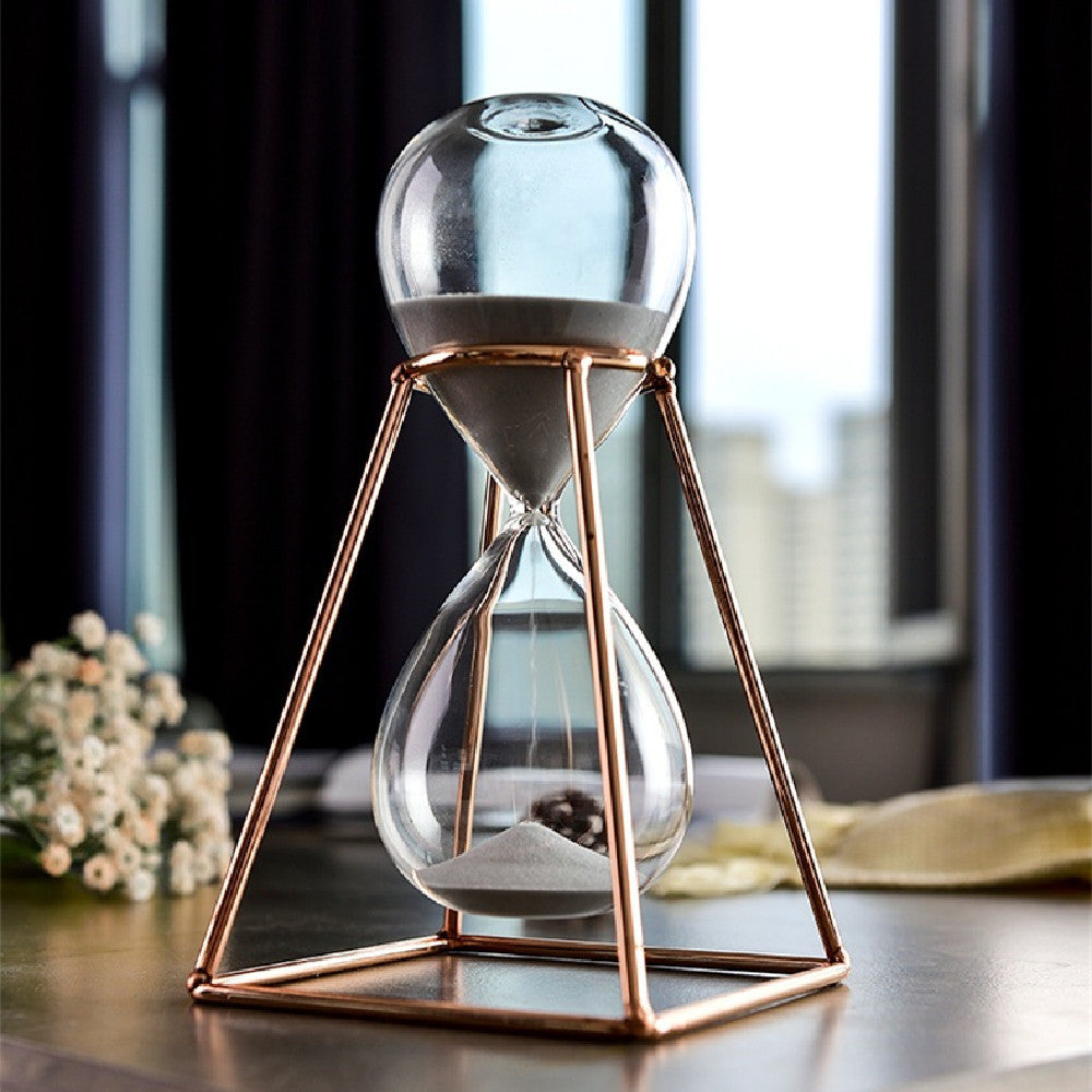 Minimalist Geometric Hourglass