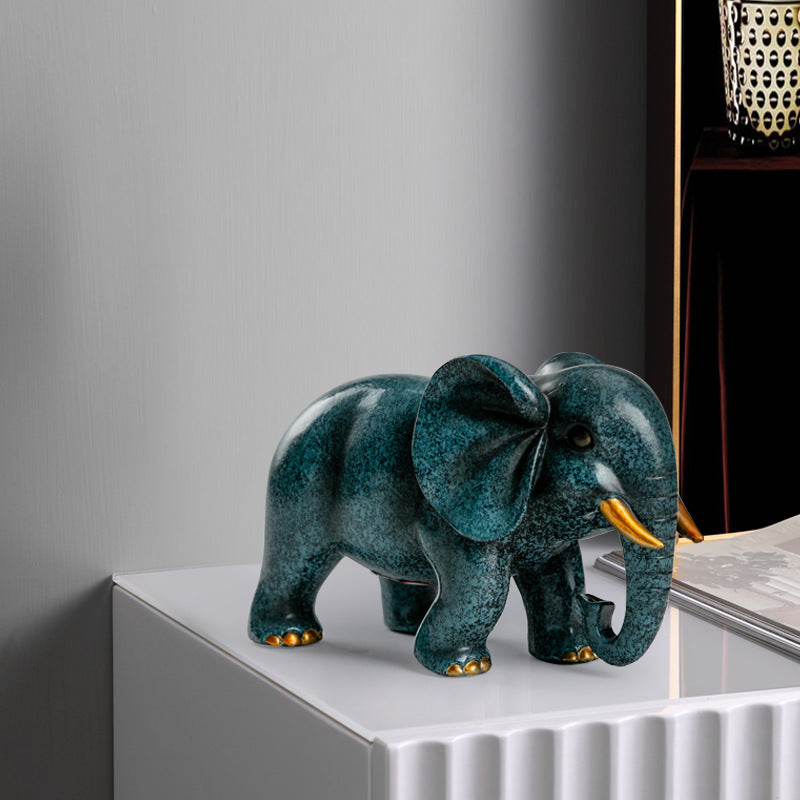 Modern Elephant Resin Ornaments - Stylish Home Decor