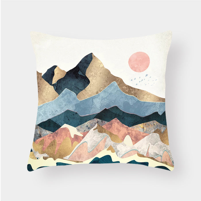Nature-Inspired Plush Decorative Pillow Case