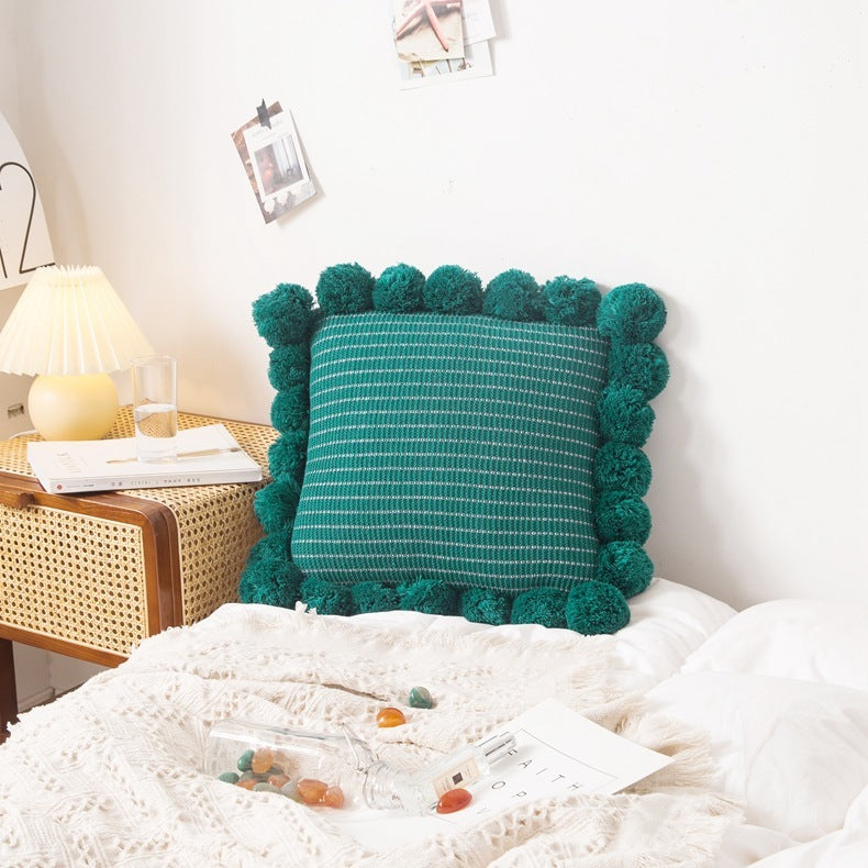 PomPom Trim Decorative Pillowcases