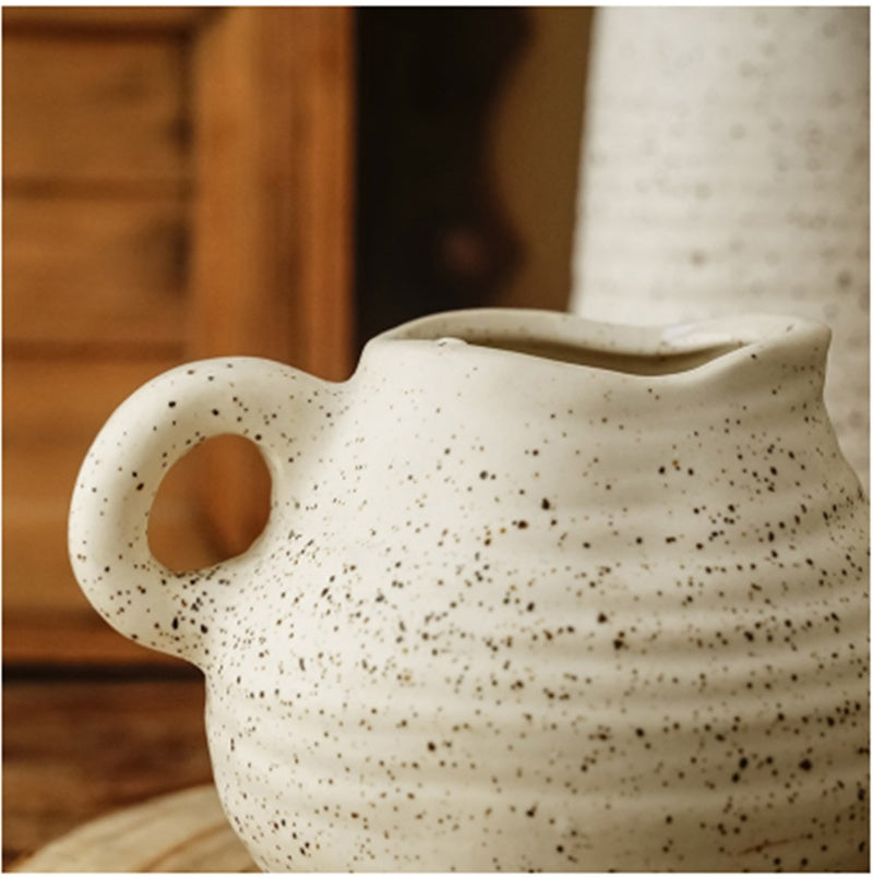 Nordic Retro Frosted Ceramic Vases