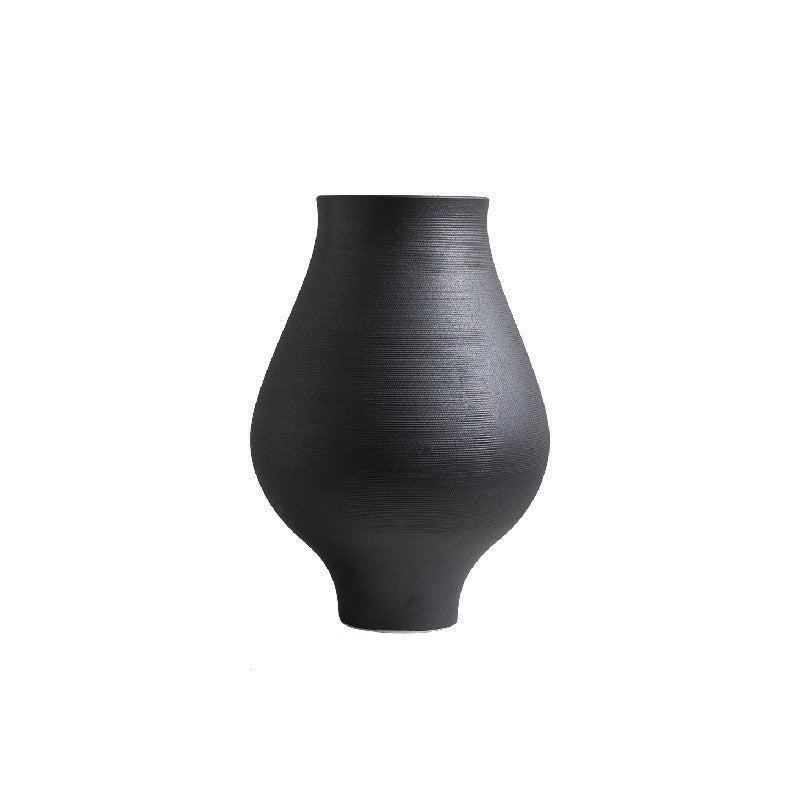 Minimalist Black Porcelain Vases