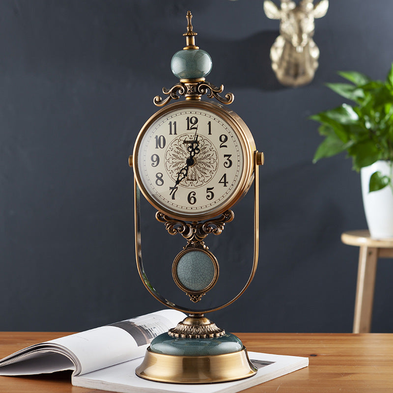 Retro Table Clock for Classic Interiors