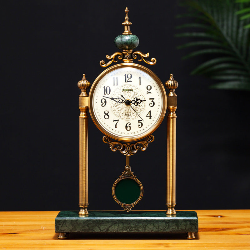 Retro Table Clock for Classic Interiors