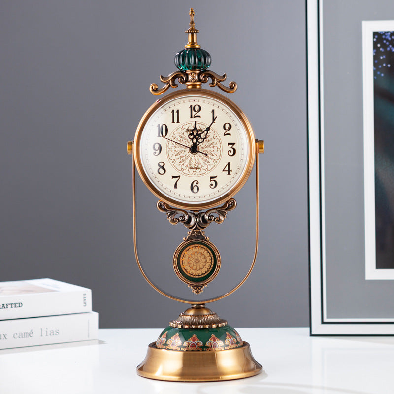 Retro Table Clock for Classic Interiors