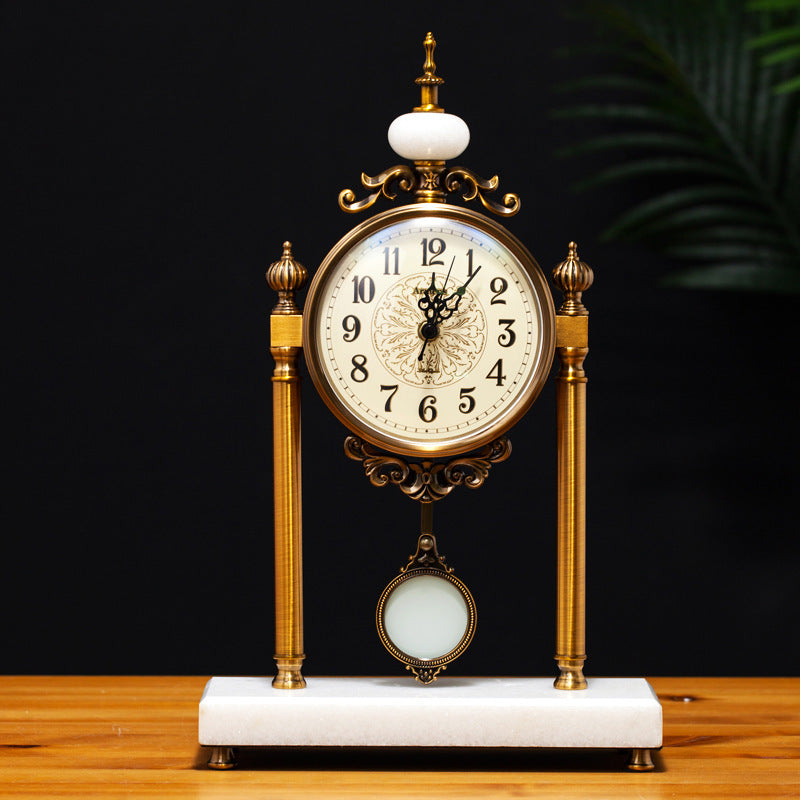 Retro Table Clock for Classic Interiors