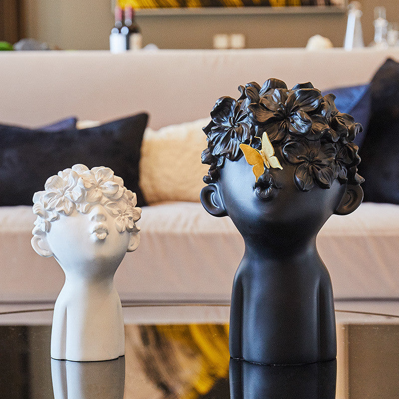 Nordic Modern Minimalist Luxury Resin Flower Set - Elegant Home Art Décor