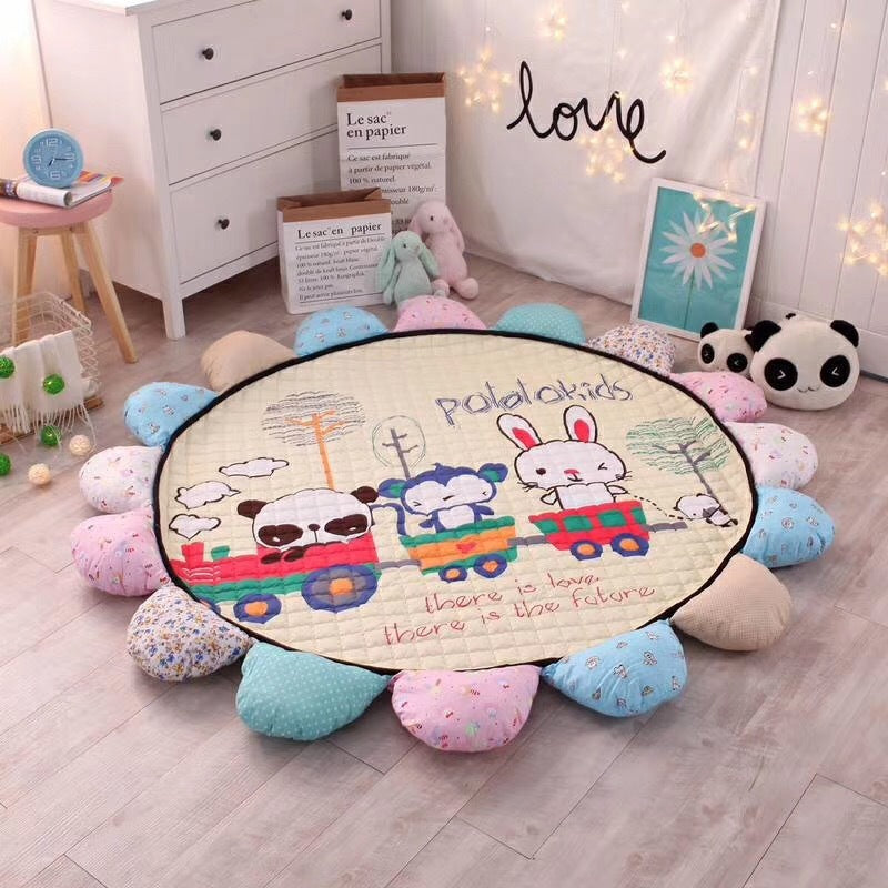Brightly Сolored Sunflower Mat for Babies