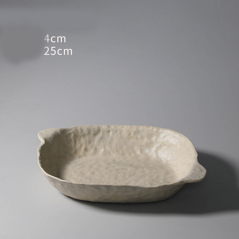 Porcelain Bowl with Irregular Shape