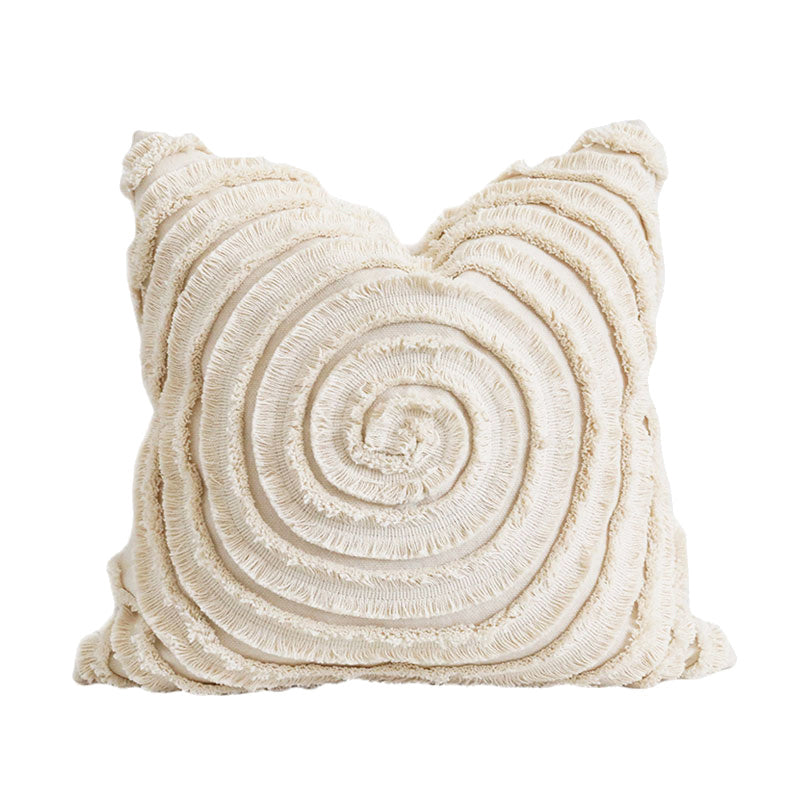 Square Pillowcase With Spiral Pattern