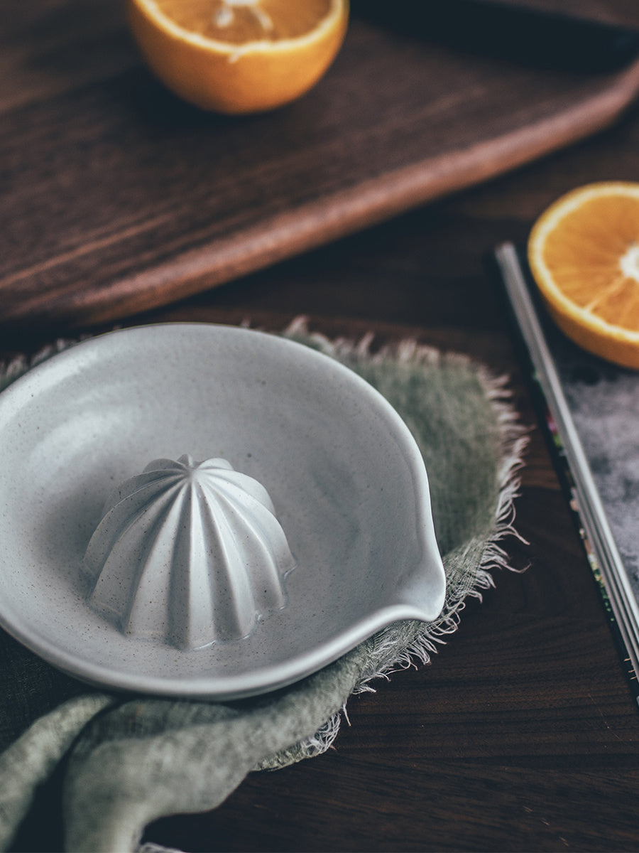 Stoneware Manual Juicing Bowl Household Mini Portable Squeezing Lemon Orange Juice Ceramic Handmade Juice Cup