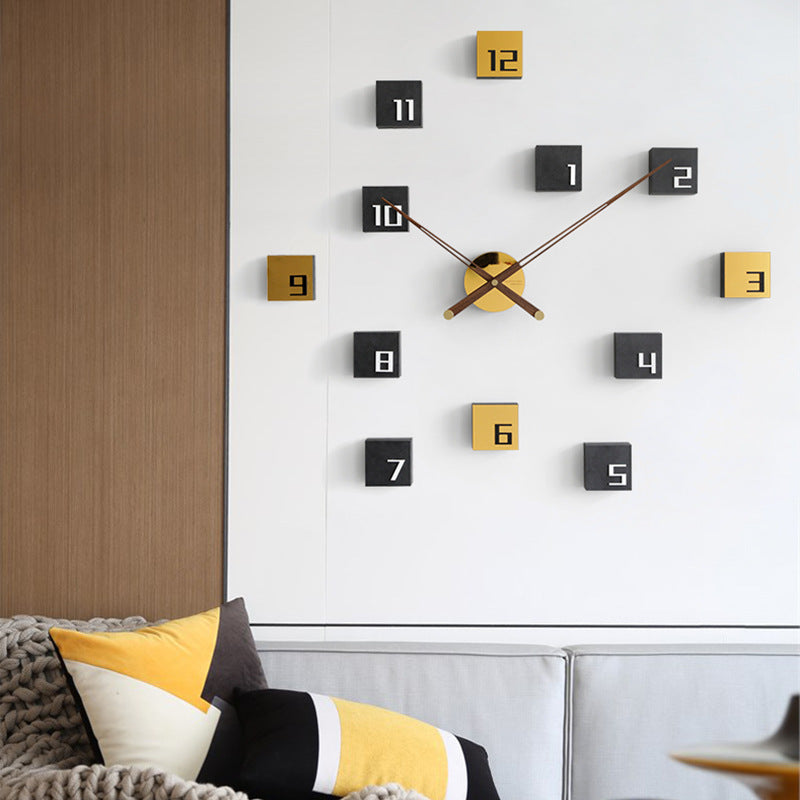 Living Room Clock Hanging Wall Decoration Background Wall