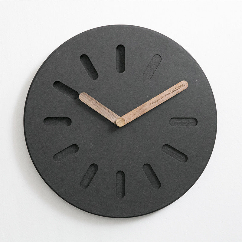 Modern Wall Clock with Round and Square Design