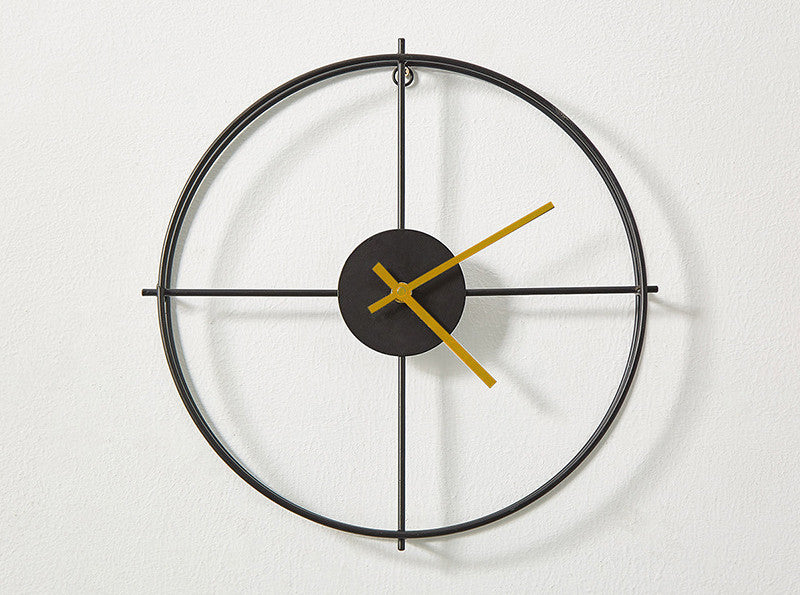 Nordic Elegance Iron Wall Clock