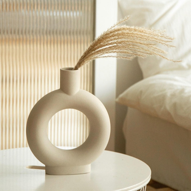 Nordic Minimalist Ceramic Vase -  Elegance for Home Decor