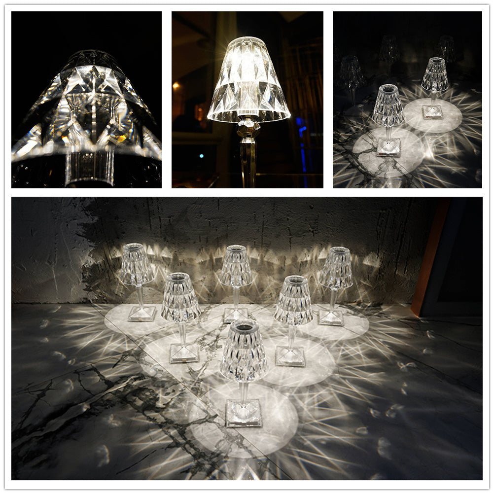 Modern Acrylic Projection Crystal Table Lamp