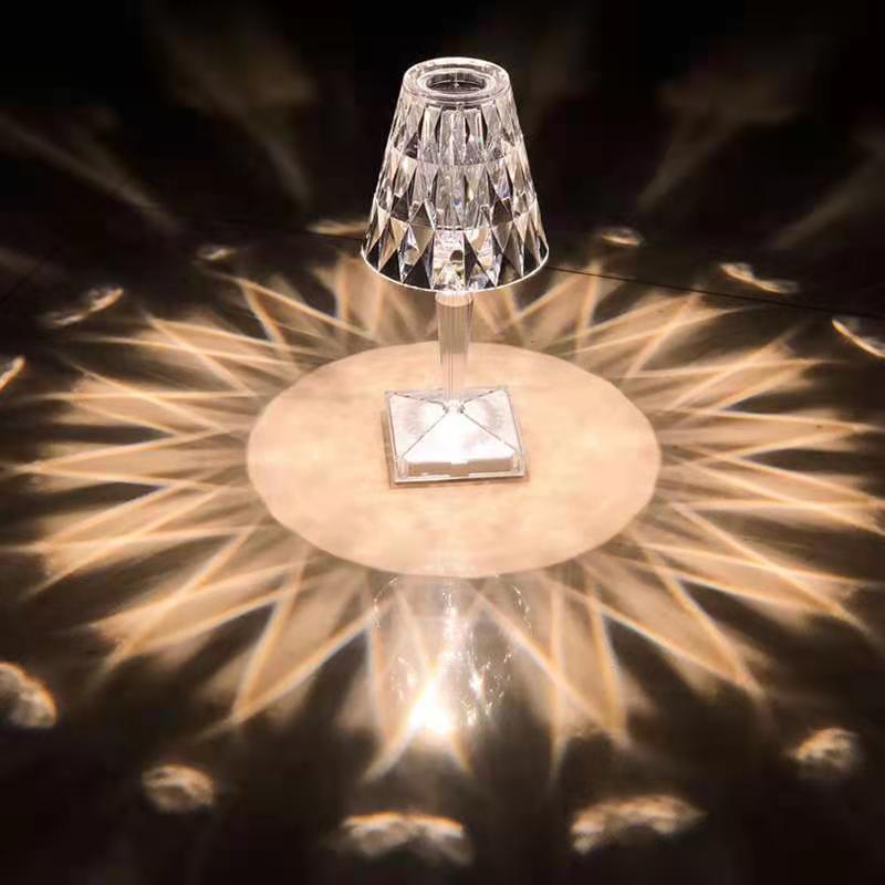 Modern Acrylic Projection Crystal Table Lamp