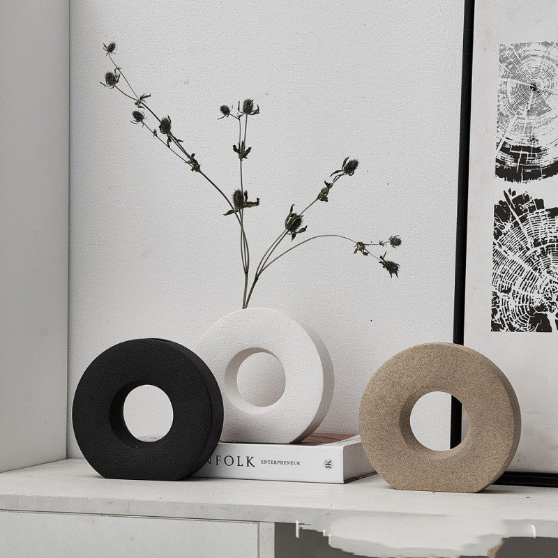 Round Ceramic Vases