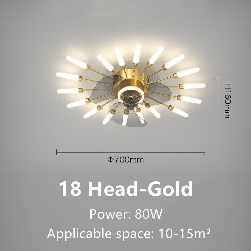 Stylish Aura LED Ceiling Fan Lamp