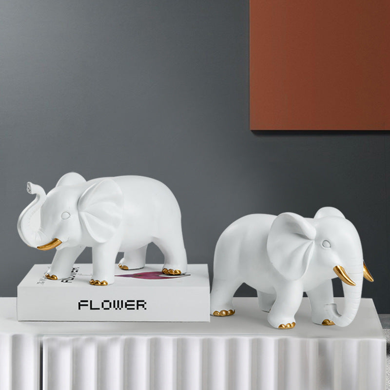 Modern Elephant Resin Ornaments - Stylish Home Decor