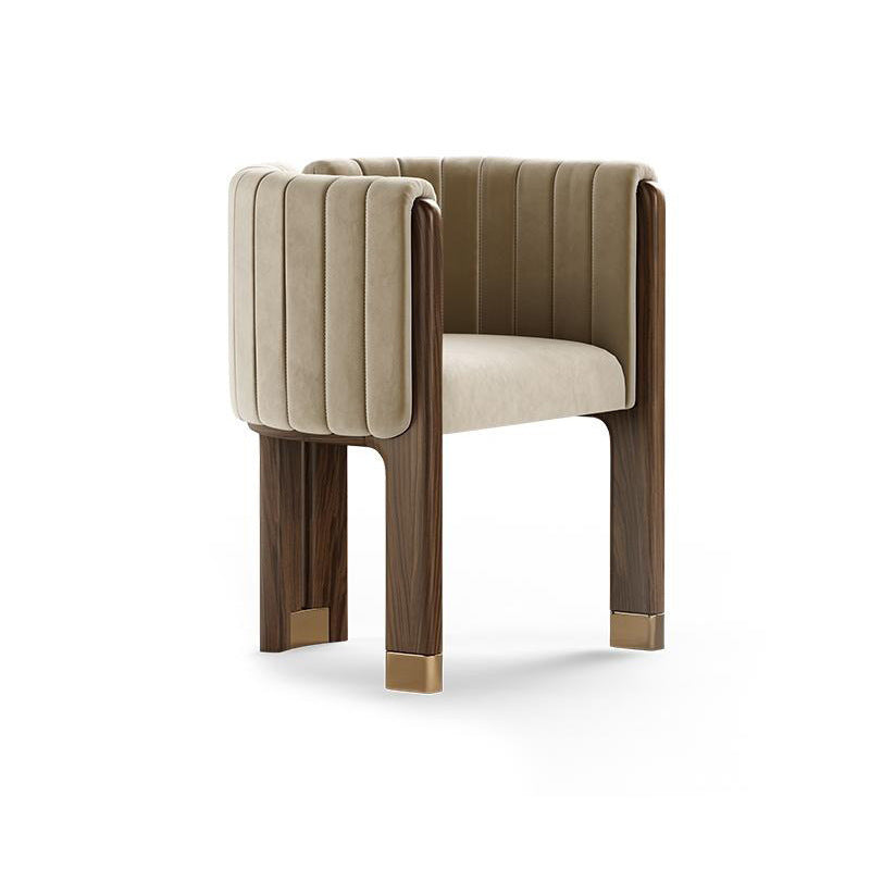 Italian Minimalist Ash Wood Solid Wood Dining Chair