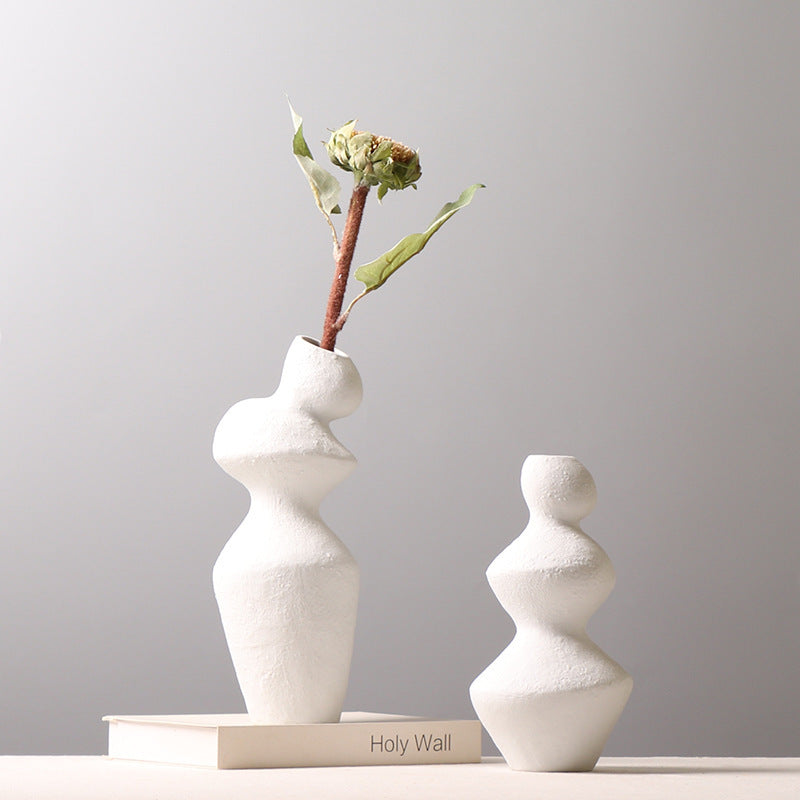 Modern Ceramic White Vase