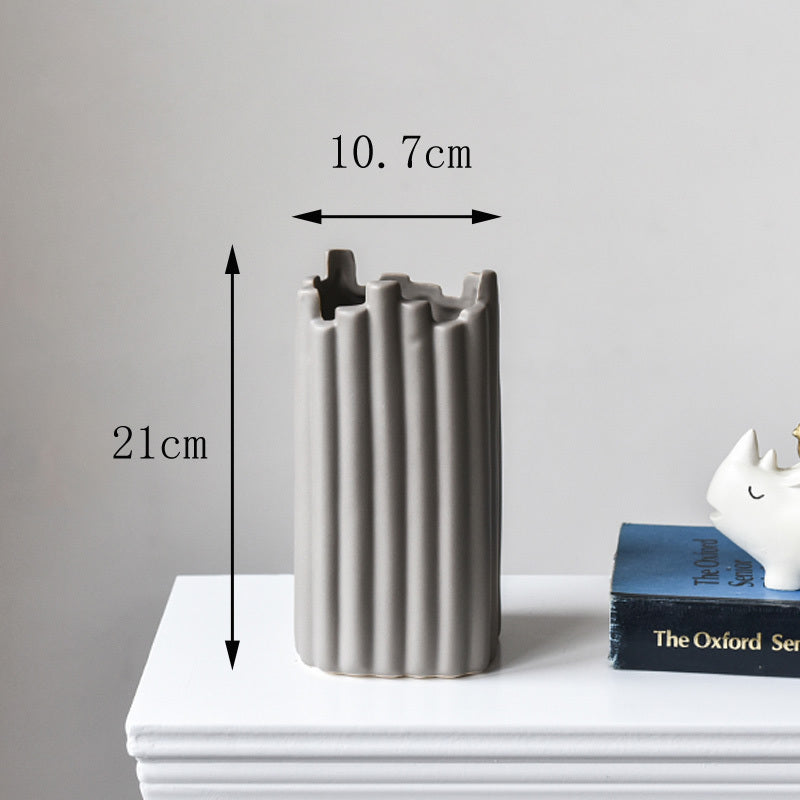 Nordic Irregular Home Ceramic Decorative Vase