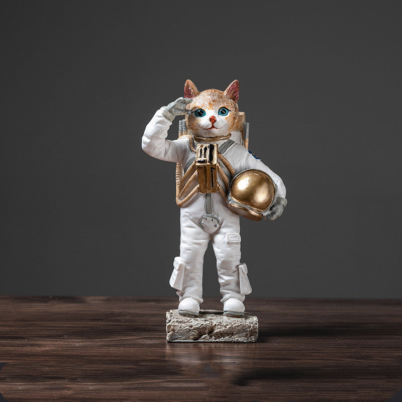 Ornamental Astronaut Cat in Space