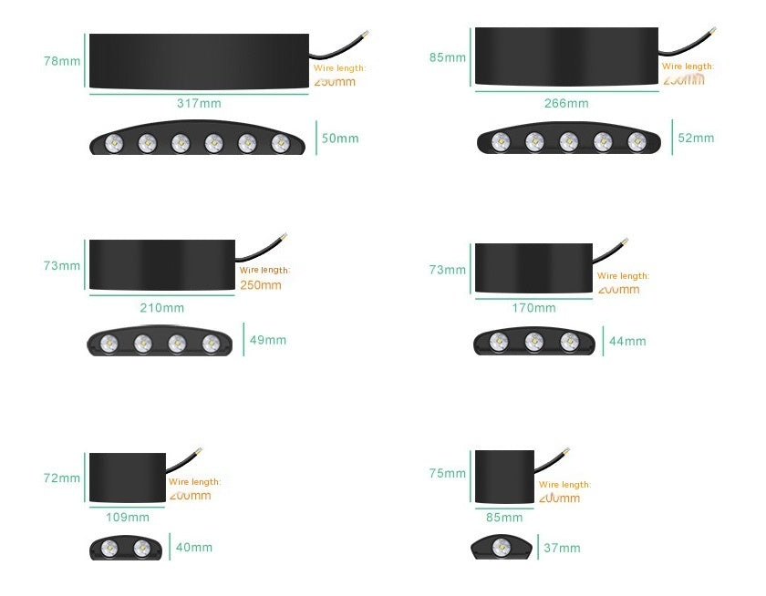 Wall-mounted versatile and durable LED luminaires