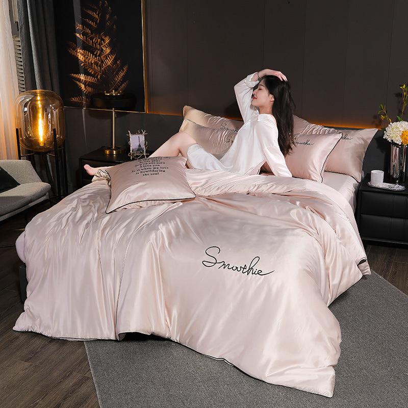 Luxurious Cotton Bedding Set With Embroidery