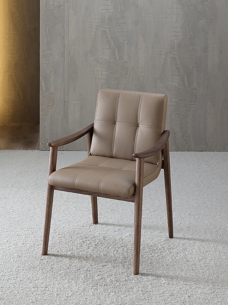 Italian Minimalist Solid Wood Chair