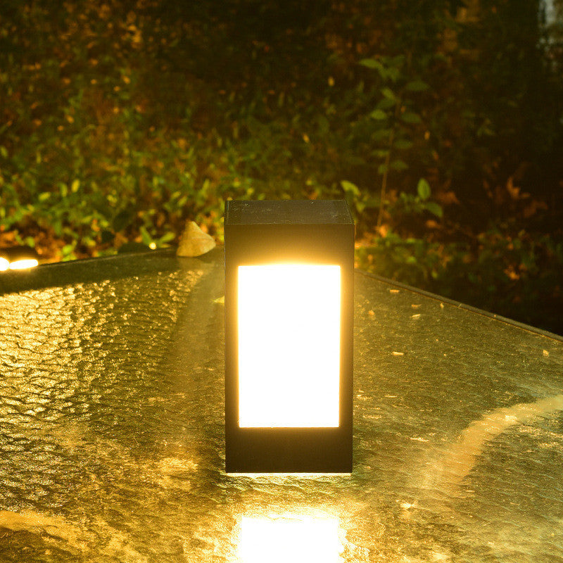 Solar Glow Column Lamp