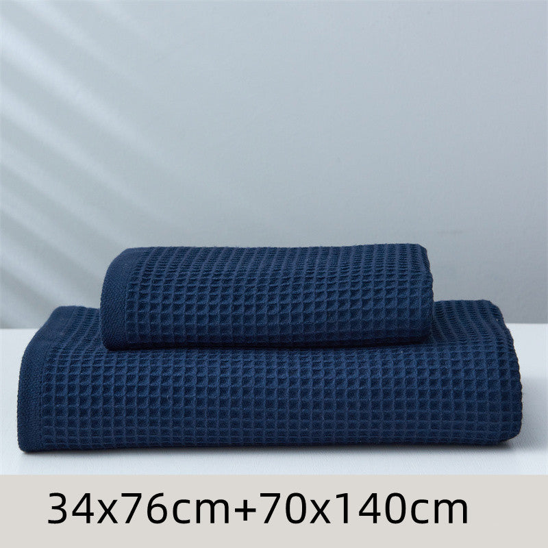 Minimalist Blue Towel