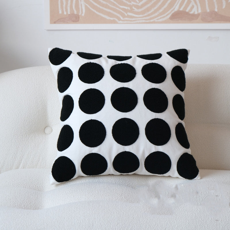 Nordic Black And White Polka Dot Ball Dot Pillow Cushion