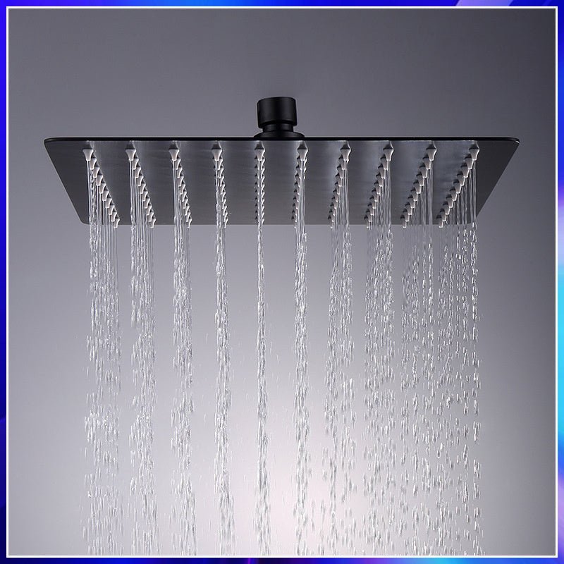 304 Stainless Steel Black Top Spray Large Shower Bathroom Toilet - Max&Mark Home Decor