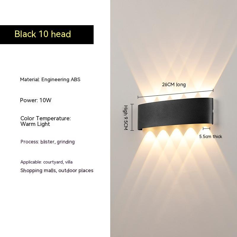 Modern outdoor LED waterproof wall lamp