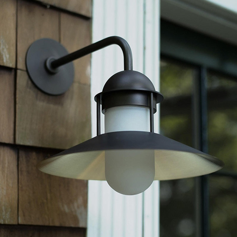 Black American style street wall lamp