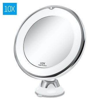 360 Swivel 10x Magnifying Bright LED Lighted Makeup Mirror - Max&Mark Home Decor