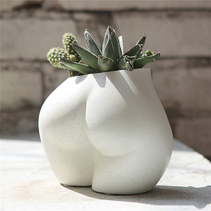Quirky Body Parts Resin Flower Pots - European Style Ornaments