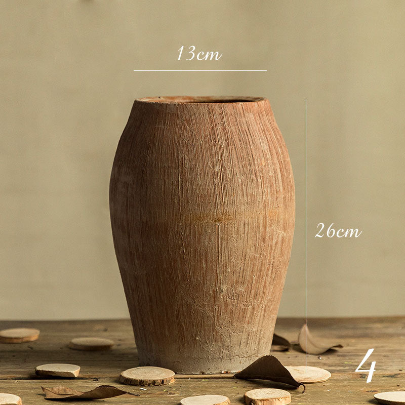 Rustic Elegance Terracotta Vase Collection