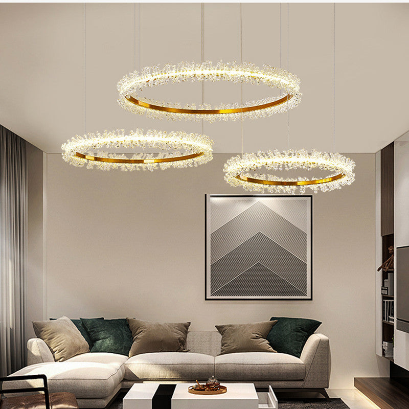 LED iron chandelier 