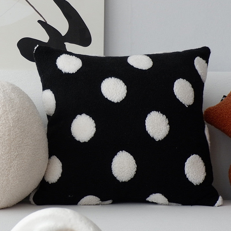 Nordic Black And White Polka Dot Ball Dot Pillow Cushion