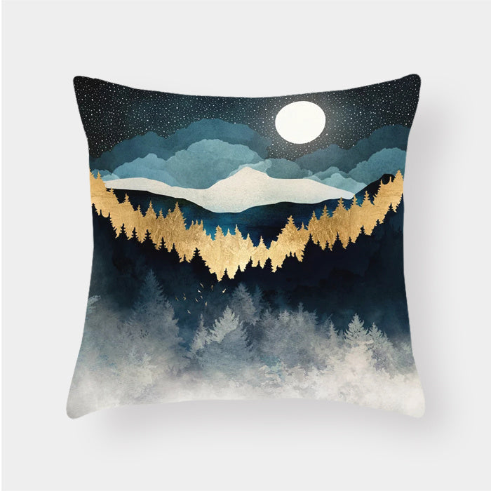 Nature-Inspired Plush Decorative Pillow Case